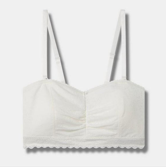 Torrid. Curves. Unlined 4-Way Stretch Lace Bandeau. Size 4. - Picture 4 of 7